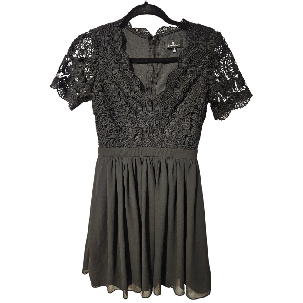 Lulus Black Lace Mini Dress Size Small